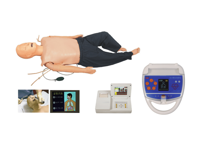 高級多功能急救訓練模擬人（心肺復蘇CPR、氣管插管綜合功能、AED除顫、基礎護理）